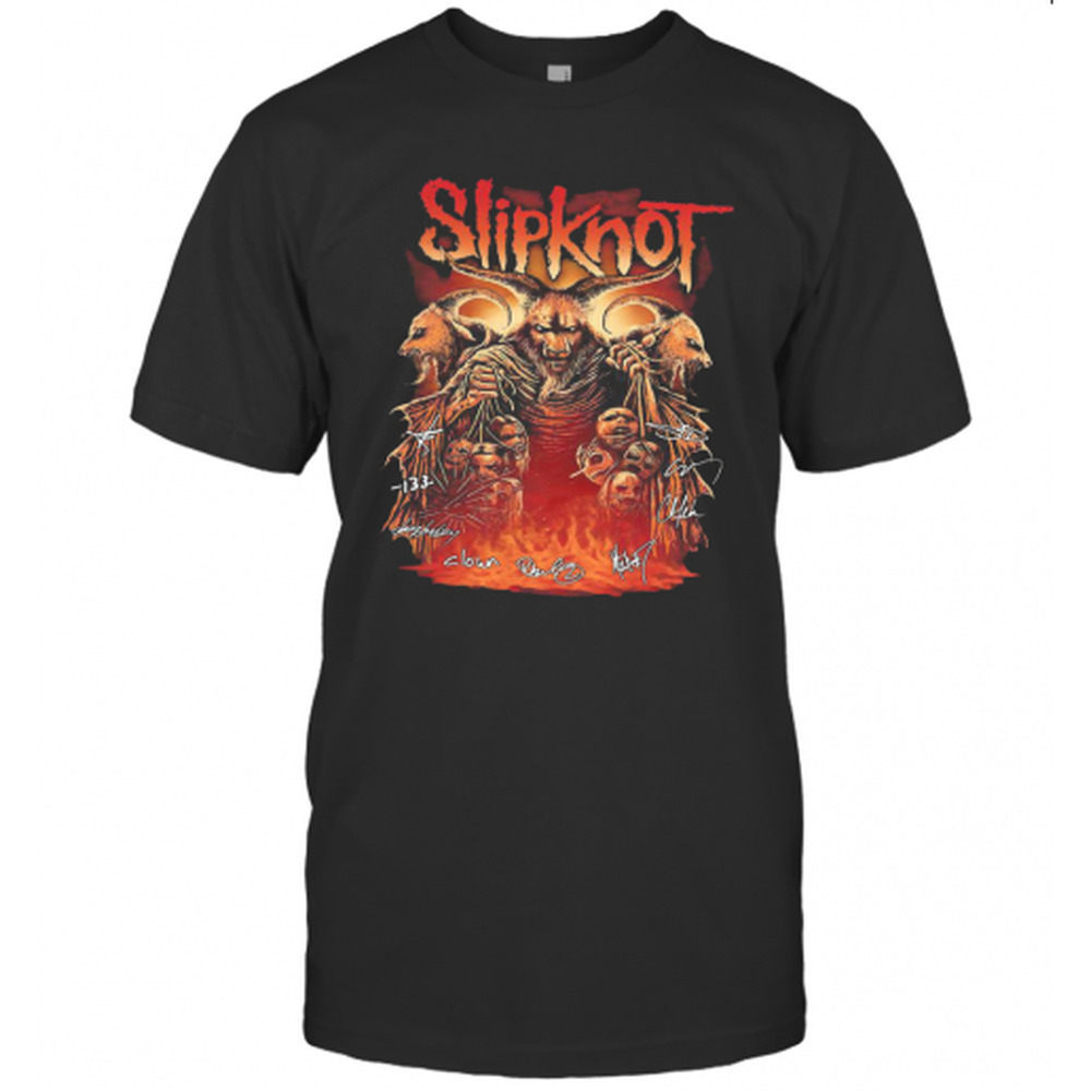 Slipknot Team Bands Signatures T-Shirt